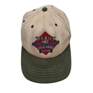 Vintage 1996 Rockies National League Wild Card Champions Baseball Hat Strapback